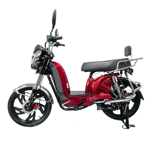 Factory direct sales of electric vehicles with a large guard bar, front and rear oil discs of the same color, CG tailframe, backrest and LED taillights